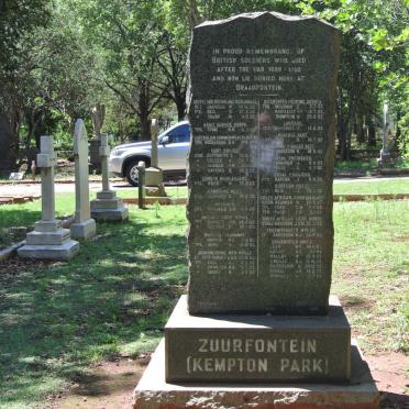 2. Memorial stone - British soldiers who died after the ABO war 1902-1907