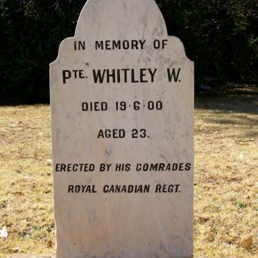 WHITLEY W. -1900