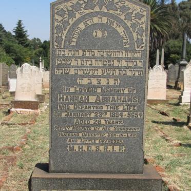 ABRAHAMS Hannah -1894