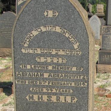 ABRAMOWITZ Abraham -1914