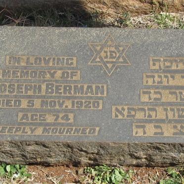 BERMAN Joseph -1920