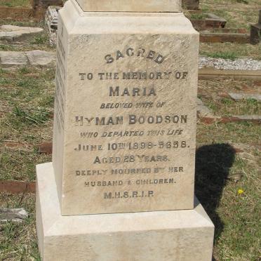 BOODSON Maria -1898