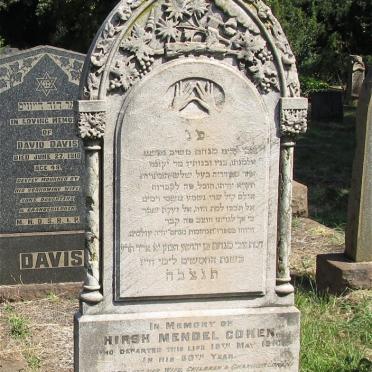 COHEN Hirsh Mendel -191?
