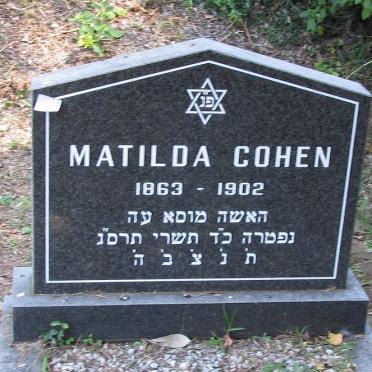 COHEN Matilda 1863-1902