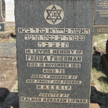 FRIEDMAN Freida -1915
