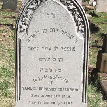 GREENBERG Samuel Bernard 1842-1902