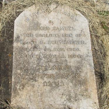 HOUTHAKKER Harold Samuel 1906-1908