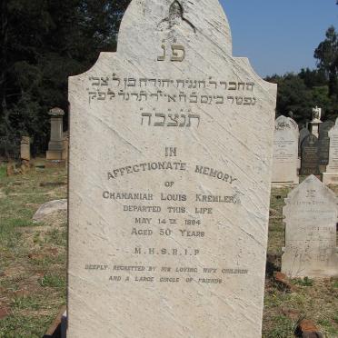 KREMLER Chananiah Louis -1894