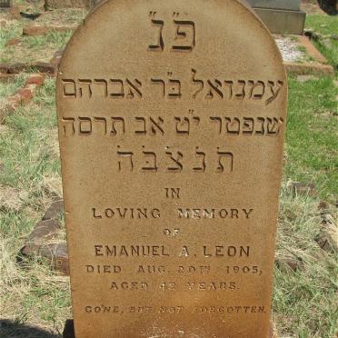 LEON Emanuel A. -1905