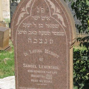 LEVENTHAL Samuel -1903
