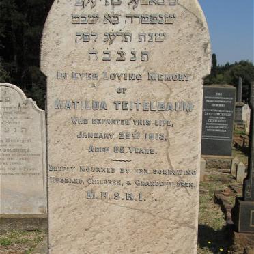 TEITELBAUM Matilda -1912