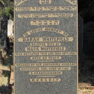 WHITEFIELD Sarah -1913