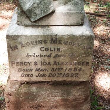 ALEXANDER Colin 1894-1897