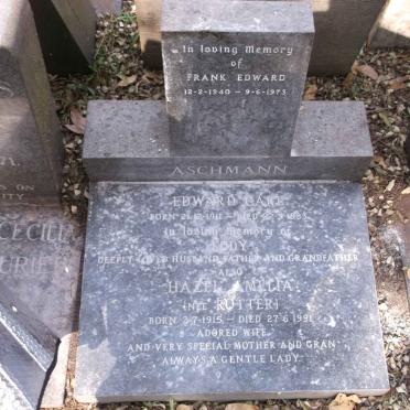 ASCHMANN Edward Carl 1911-1983 &amp; Hazel Amelia RUTTER 1915-1991 :: ASCHMANN Frank Edward 1940-1973 _1