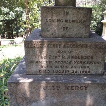ANDERSON Charles Henry 1838-1889