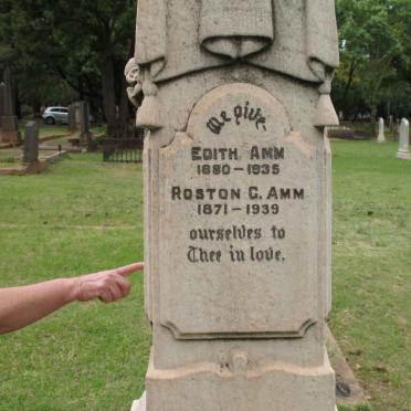 AMM Roston G. 1871-1939 &amp; Edith 1880-1935