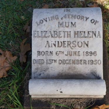 ANDERSON Elizabeth Helena 1896-1950