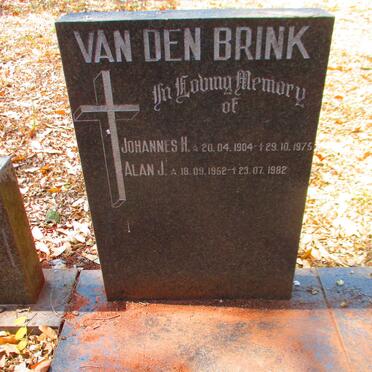 BRINK Johannes H., van den 1904-1975 :: VAN DEN BRINK Alan J. 1952-1982