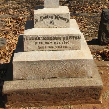 BRITTEN Thomas Johnson -1910