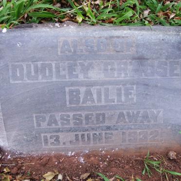 BAILIE Dudley Crause -1932