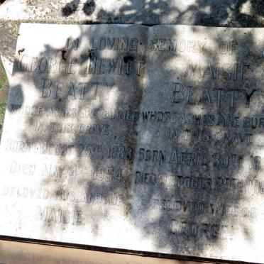 BEATTY George Hewitt 1883-1954 &amp; Maisie 1893-1969