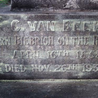 BEEK C., van 1858-1936
