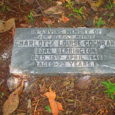 COCHRANE Charlotte Louise nee BERRINGTON -1946
