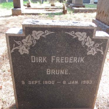 BRUNE Dirk Frederik 1900-1963