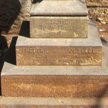 BLOOD Frederic William 1862-1910