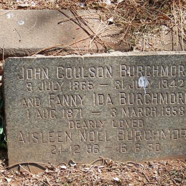 BURCHMORE John Coulson 1865-1942 &amp; Fanny Ida 1871-1958