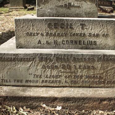 CORNELIUS Cecil T. -1908