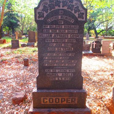 COOPER William Jeffares -1944 & Muriel Adele -1973