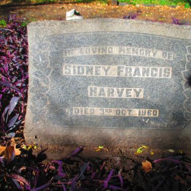 HARVEY Sidney Francis -1960