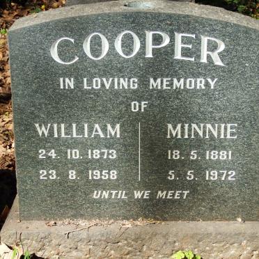 COOPER William 1873-1958 &amp; Minnie 1881-1972