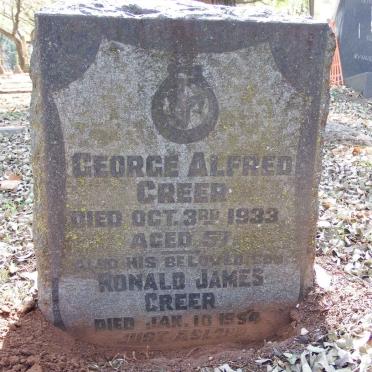 CREER George Alfred -1933 :: CREER Ronald James -1954