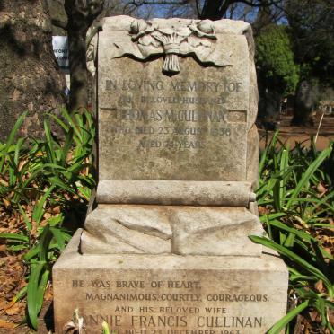 CULLINAN Thomas M. -1936 &amp; Annie Francis -1963