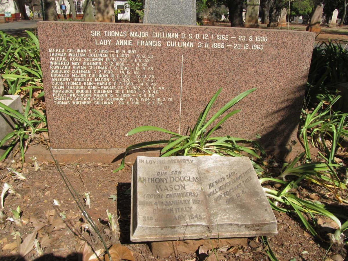 CULLINAN Thomas Major 1862-1936 & Annie Francis 1866-1963