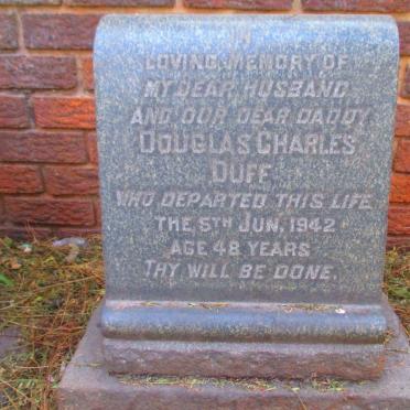 DUFF Douglas Charles  -1942