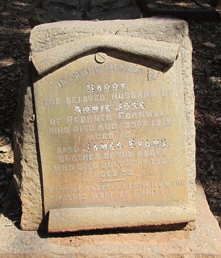 EVANS Harry -1912 :: EVANS James 01906