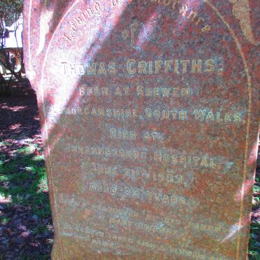 GRIFFITHS Thomas -1903