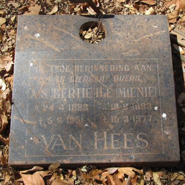 HESS A.S., van 1883-1951 &amp; H.E. 1883-1977