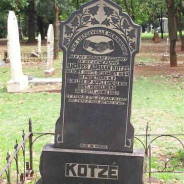 KOTZÉ Andries Adriaan 1884-1937
