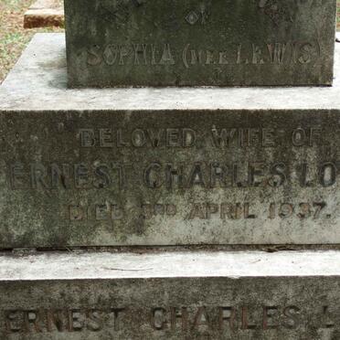 LOWE Ernest Charles -1949 & Sophia LEWIS -1937 :: LOWE Eileen Amy 1897-1898_3