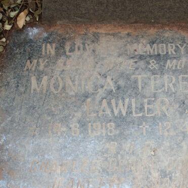 LAWLER Monica Teresa 1918-1981