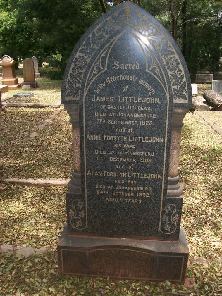 LITTLEJOHN James -1928 & Anne Forsyth -1902 :: LITTLEJOHN Alan Forsyth -1902