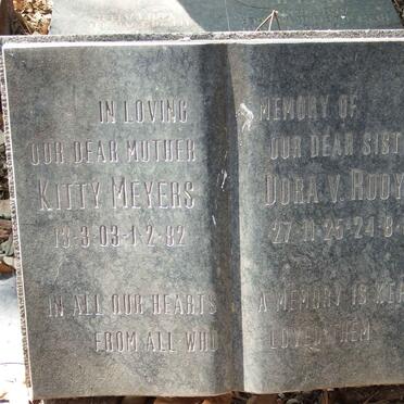 MEYERS Kitty 1903-1982 :: ROOYEN Dora, van 1925-1981