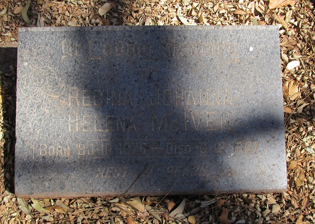 McIVER Regina Johanna Helena 1876-1957