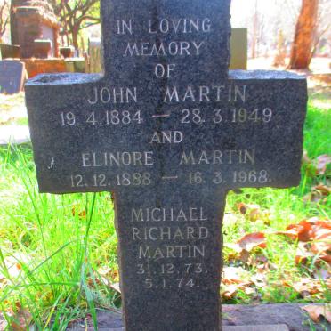 MARTIN John 1884-1949 &amp; Elinore 1888-1968 :: MARTIN Michael Richard 1973-1974 _2