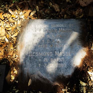MASSEY Desmond 1921-2003 &amp; Sheila Joan 1924-1980
