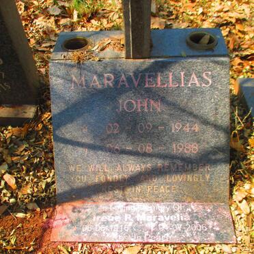 MARAVELIA Irene P. 1916-2006 :: MARAVELLIAS John 1944-1988